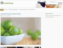 Tablet Screenshot of cookshop.ca